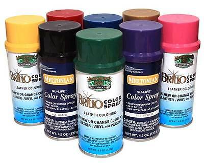 New Color Spray Leather Plastic Vinyl Paint/dye 4.5 Oz- All Colors