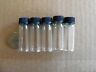 (5) Mini 1-3/4" Glass Vial Bottles For Your Gold Pan Gold!