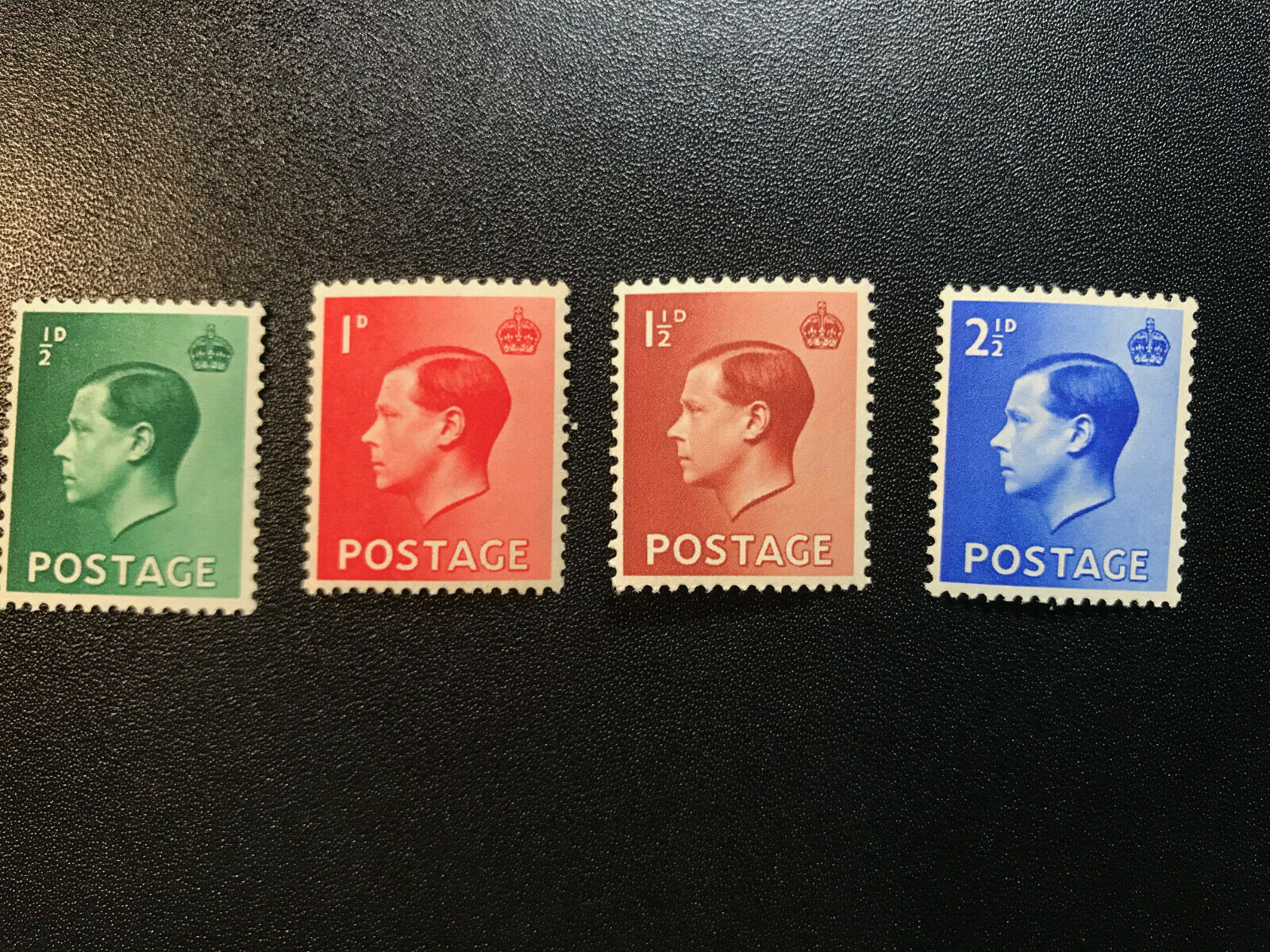 Gb Greart Britain 1936 King Edward Viii Sg 457- 460 Complete Set Stamps Mnh