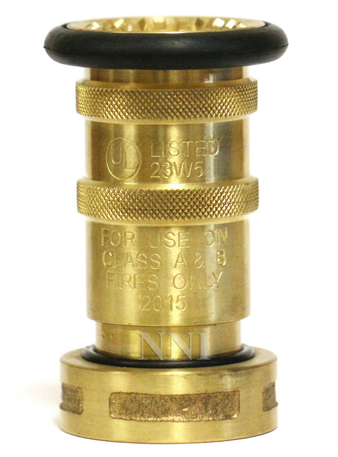 Nni 1-1/2" Nst (nh) Fire Hose Brass Bronze Fog Nozzle Ul Listed Fire Protection