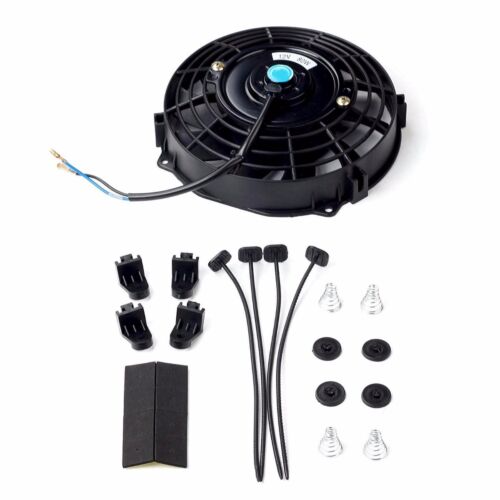 7" Inch Universal Slim Fan Push Pull Electric Radiator Cooling 12v Mount Kit